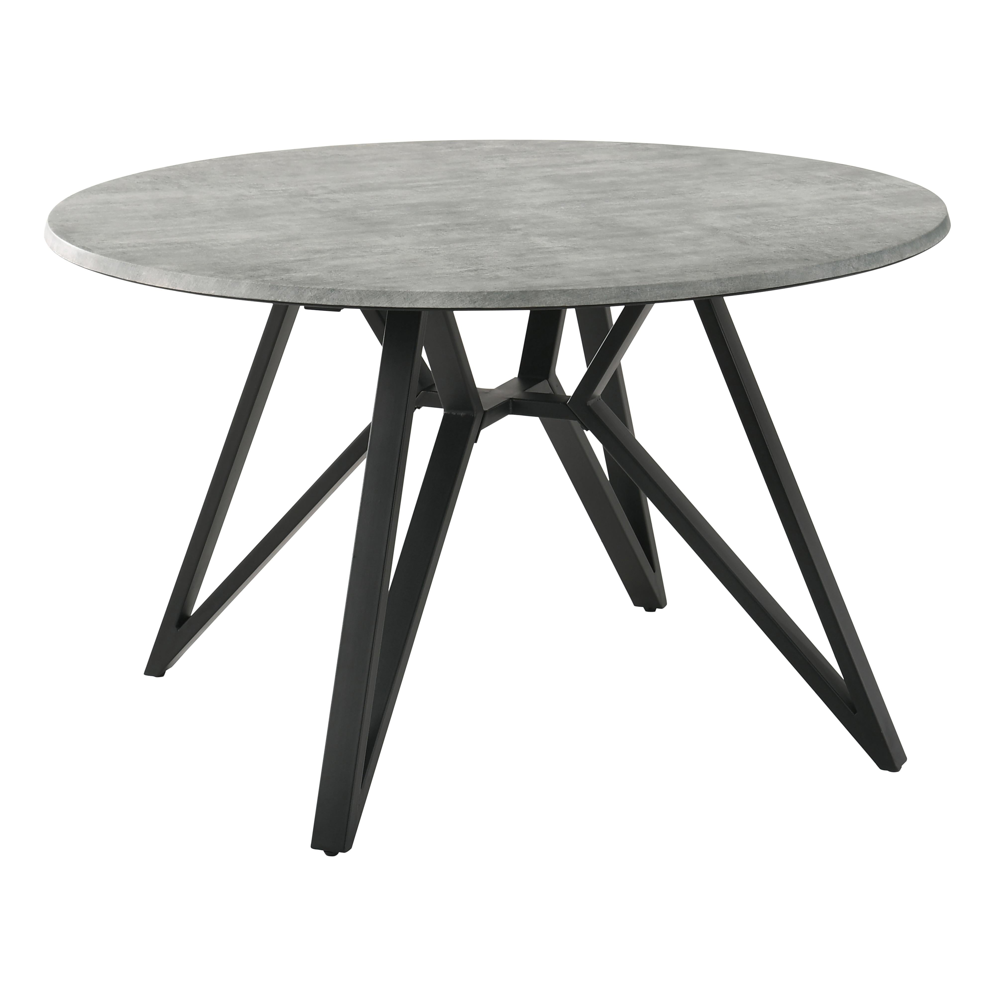 Coaster Furniture Neil 193801 Round 50-inch SmartTop Dining Table - Gunmetal IMAGE 1